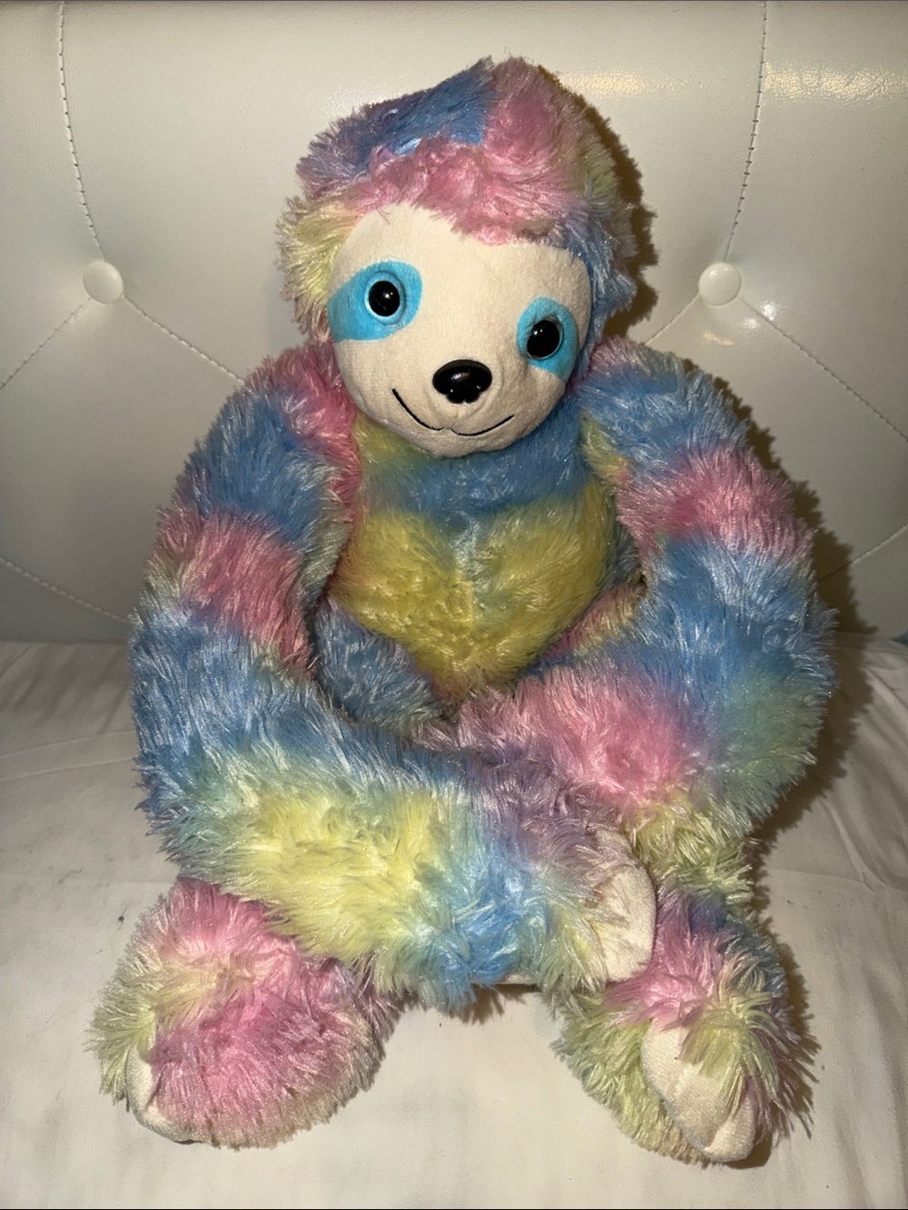 Rainbow Pastel Plush Sloth Stuffed Animal
